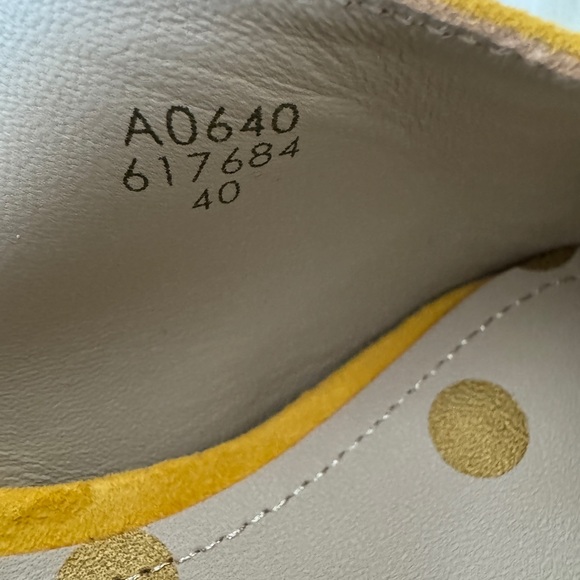 Boden Mustard Yellow Suede Slingback Block Heels Size 9 (40) - Picture 11 of 11